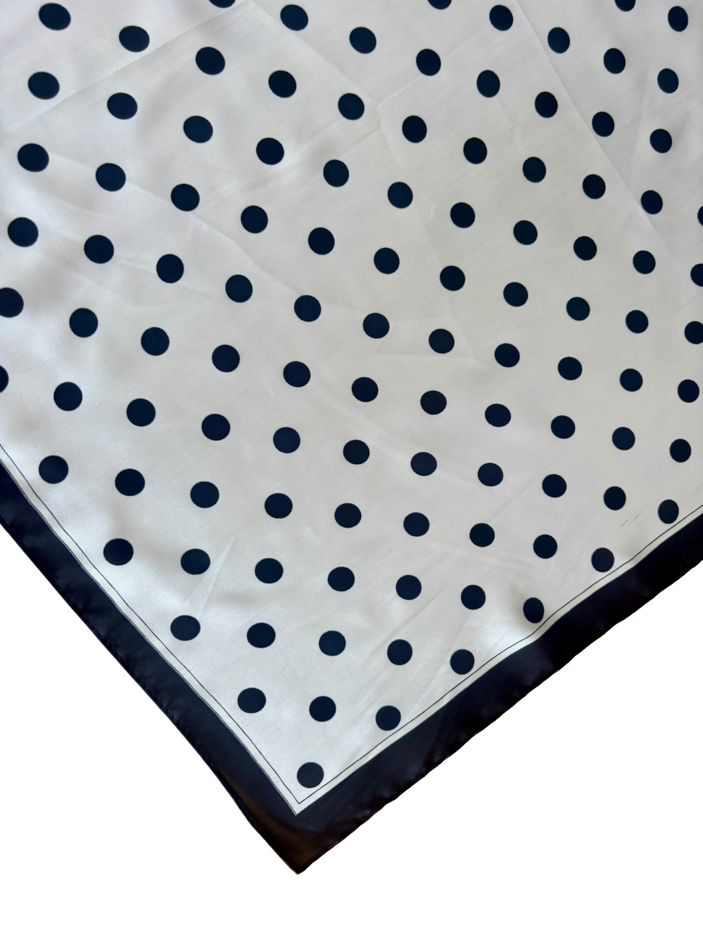 Foulard Alma - blanc et noir
