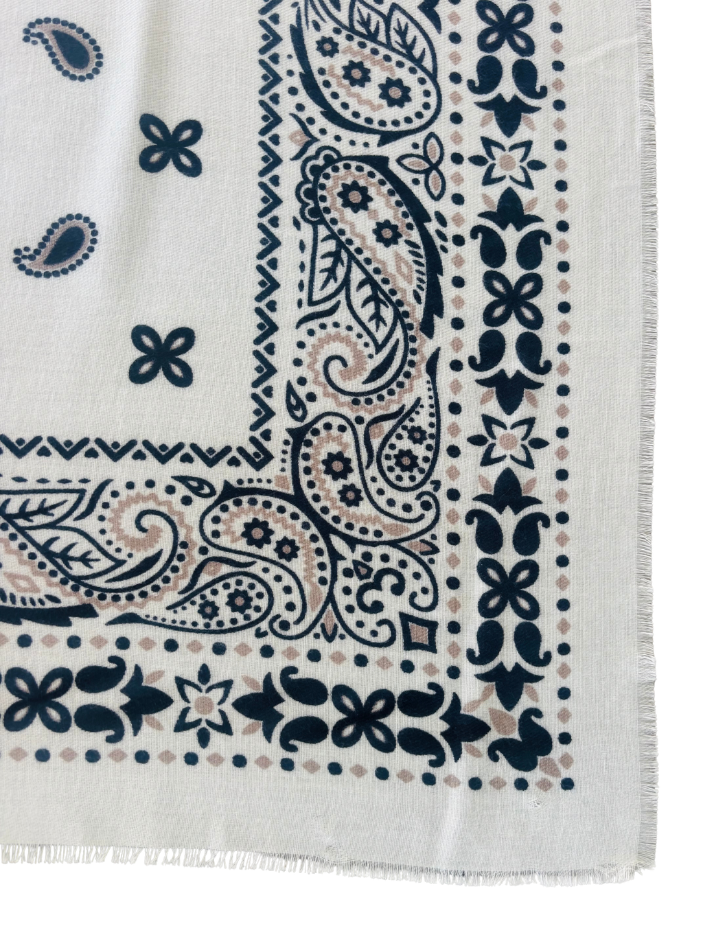 Bandana Cosy - blanc / marine