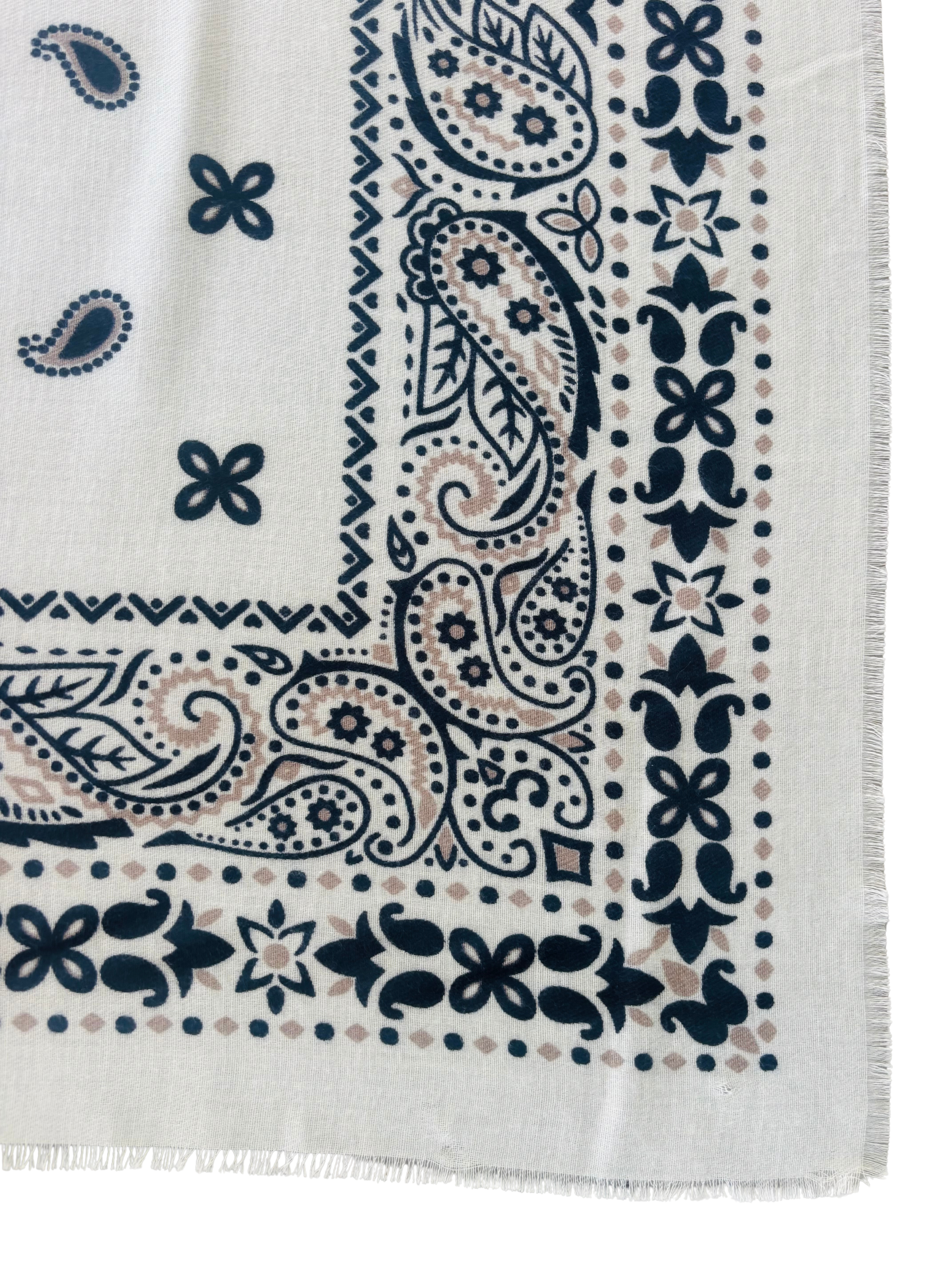 Bandana Cosy - blanc / marine