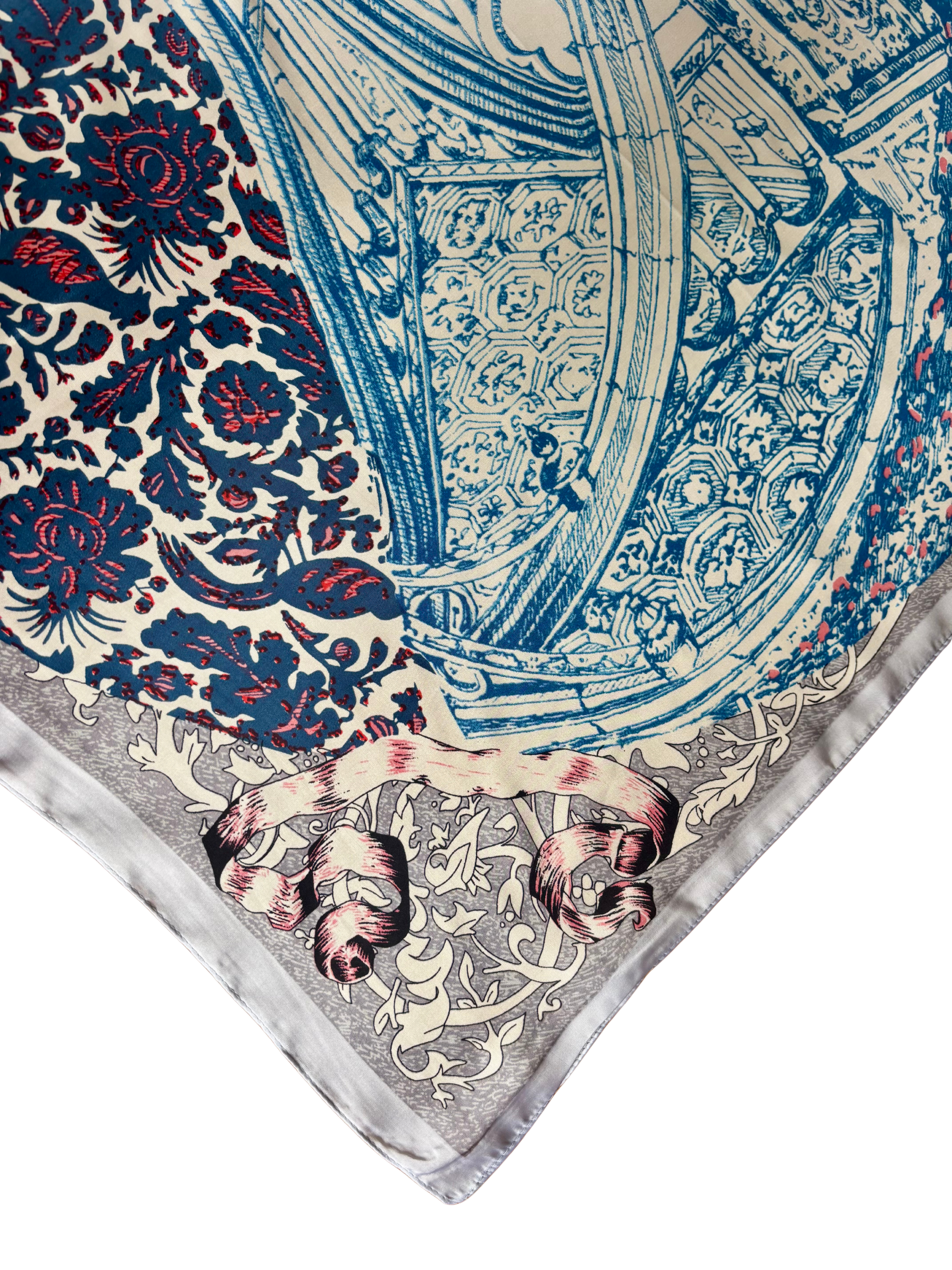 Foulard La Papesse - bleu