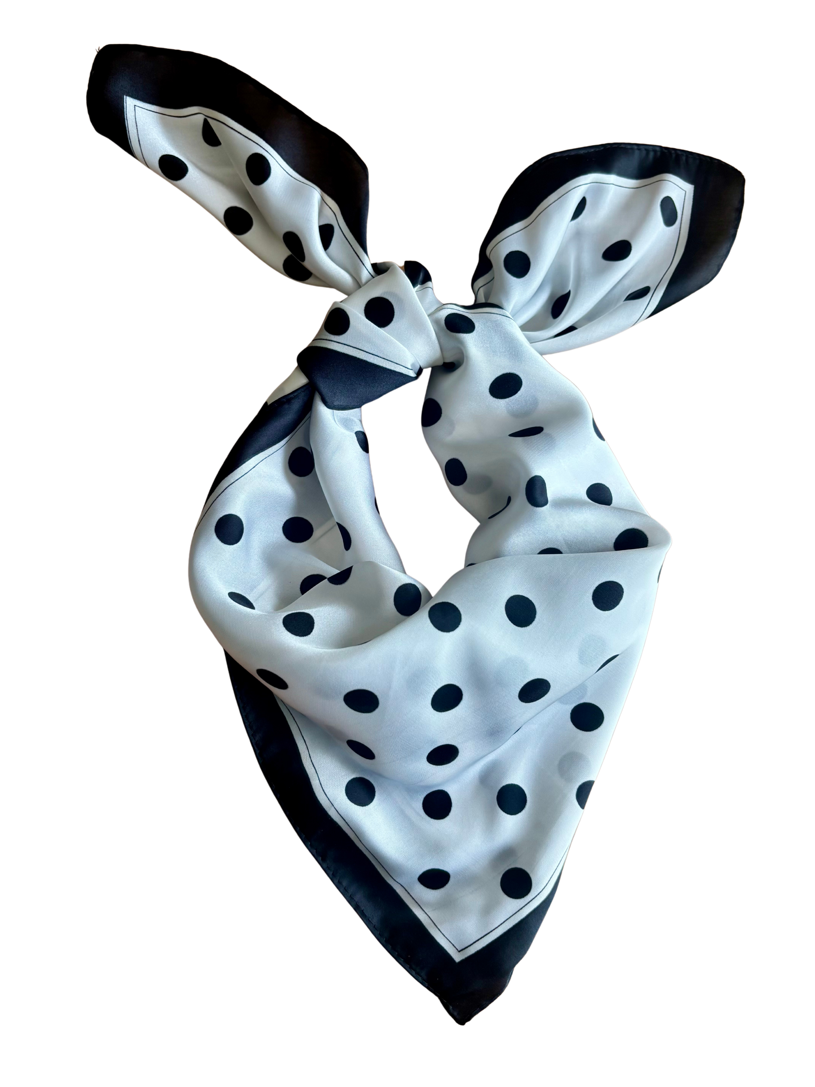 Foulard Alma - blanc et noir