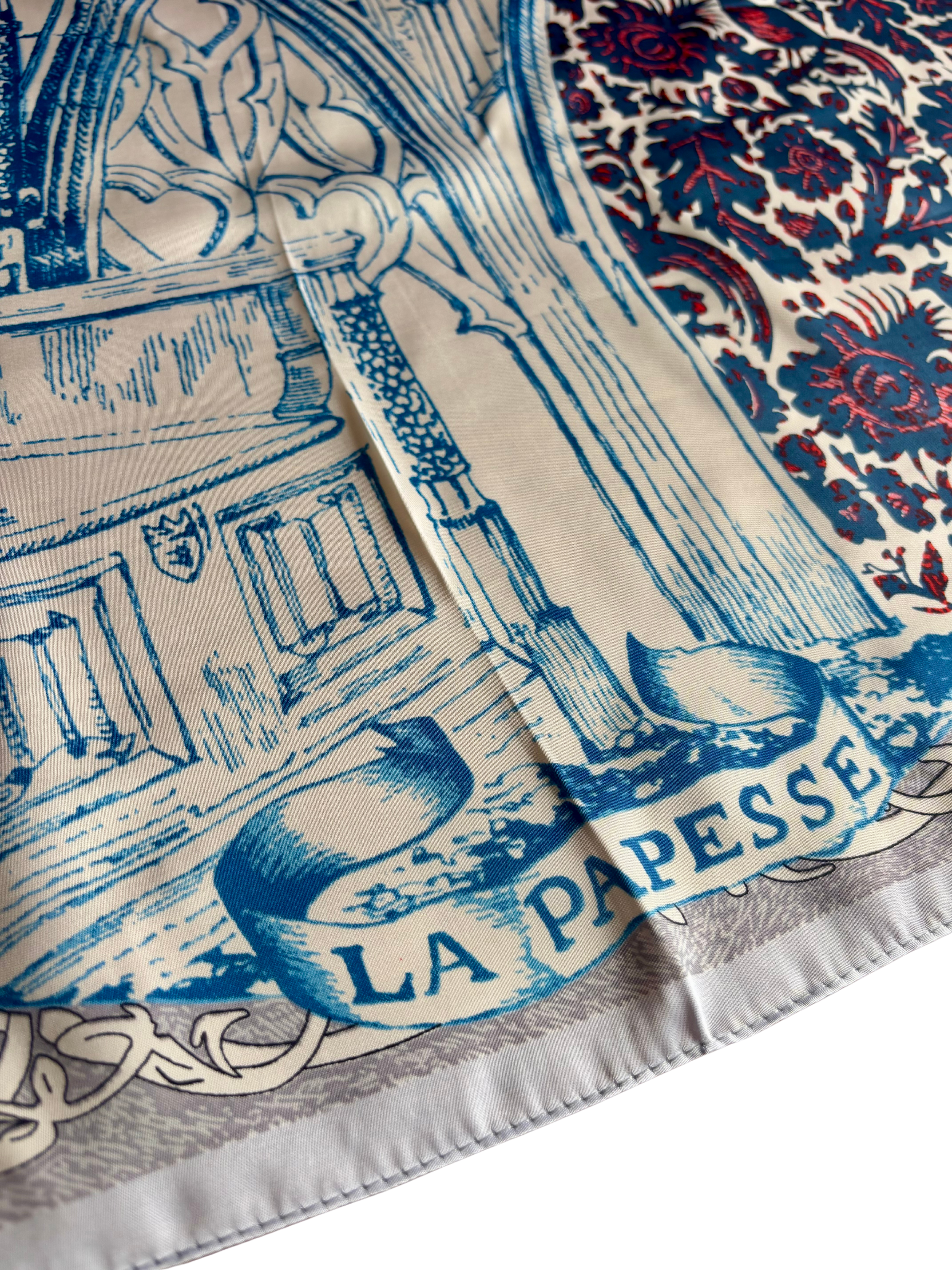 Foulard La Papesse - bleu