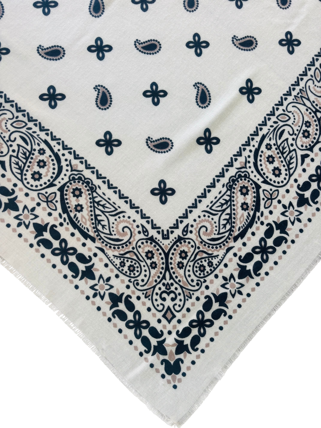 Bandana Cosy - blanc / marine