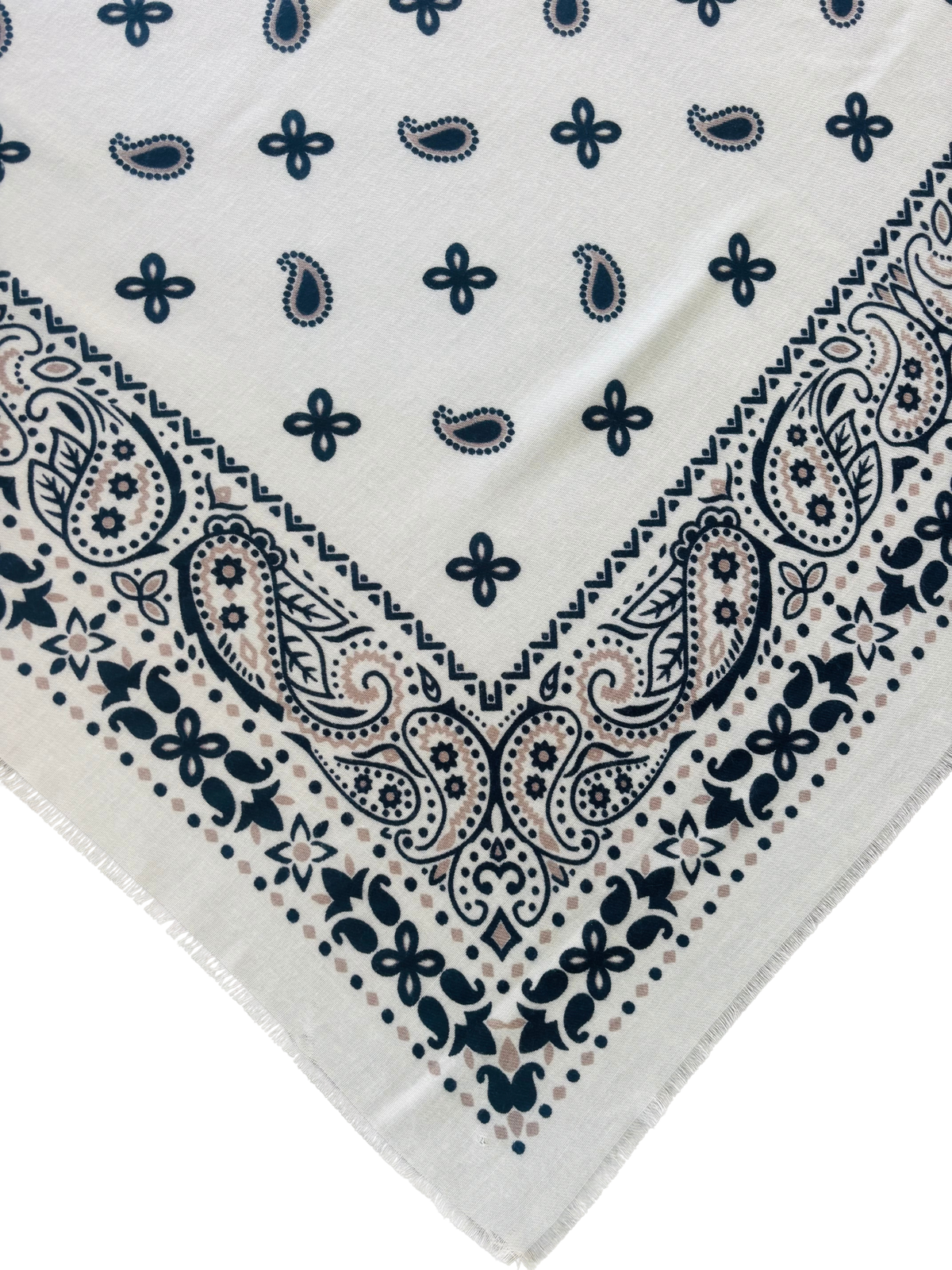 Bandana Cosy - blanc / marine