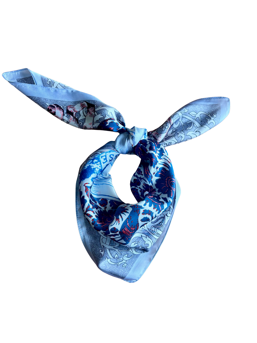 Foulard La Papesse - bleu