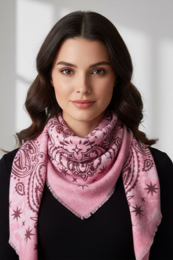 Bandana Équinoxe rose