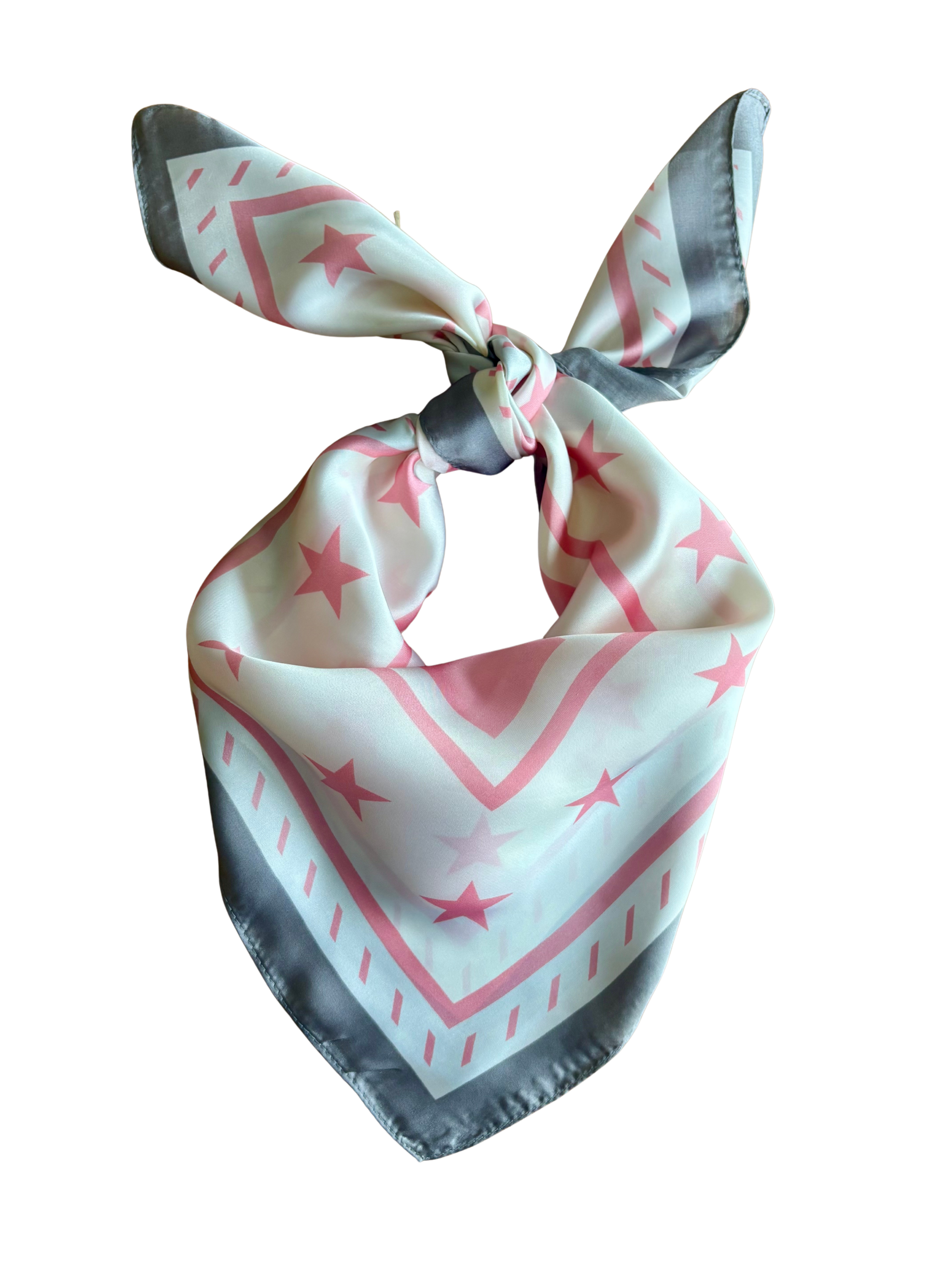 Foulard Renelagh - rose et gris