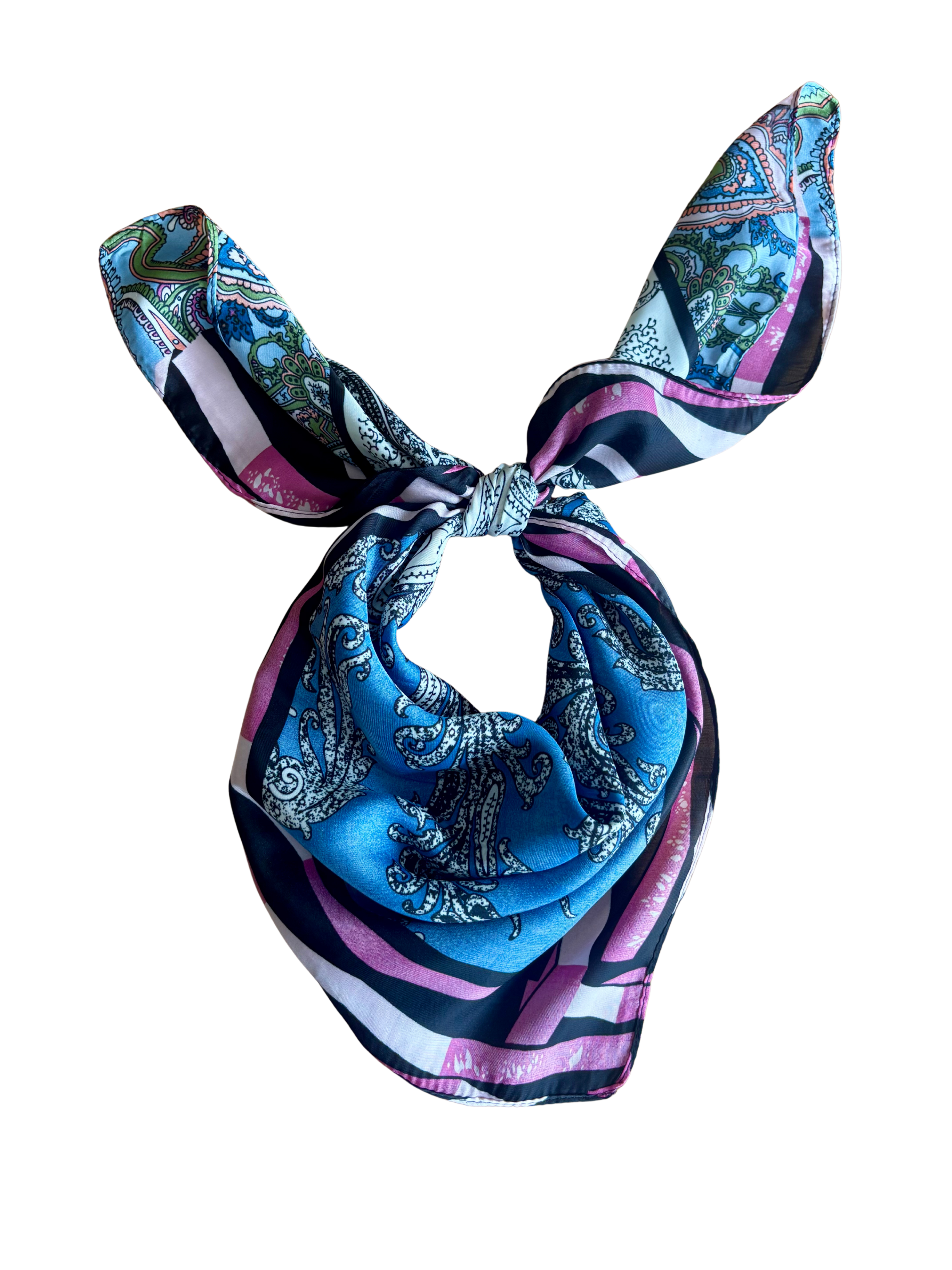Foulard Matignon - bleu