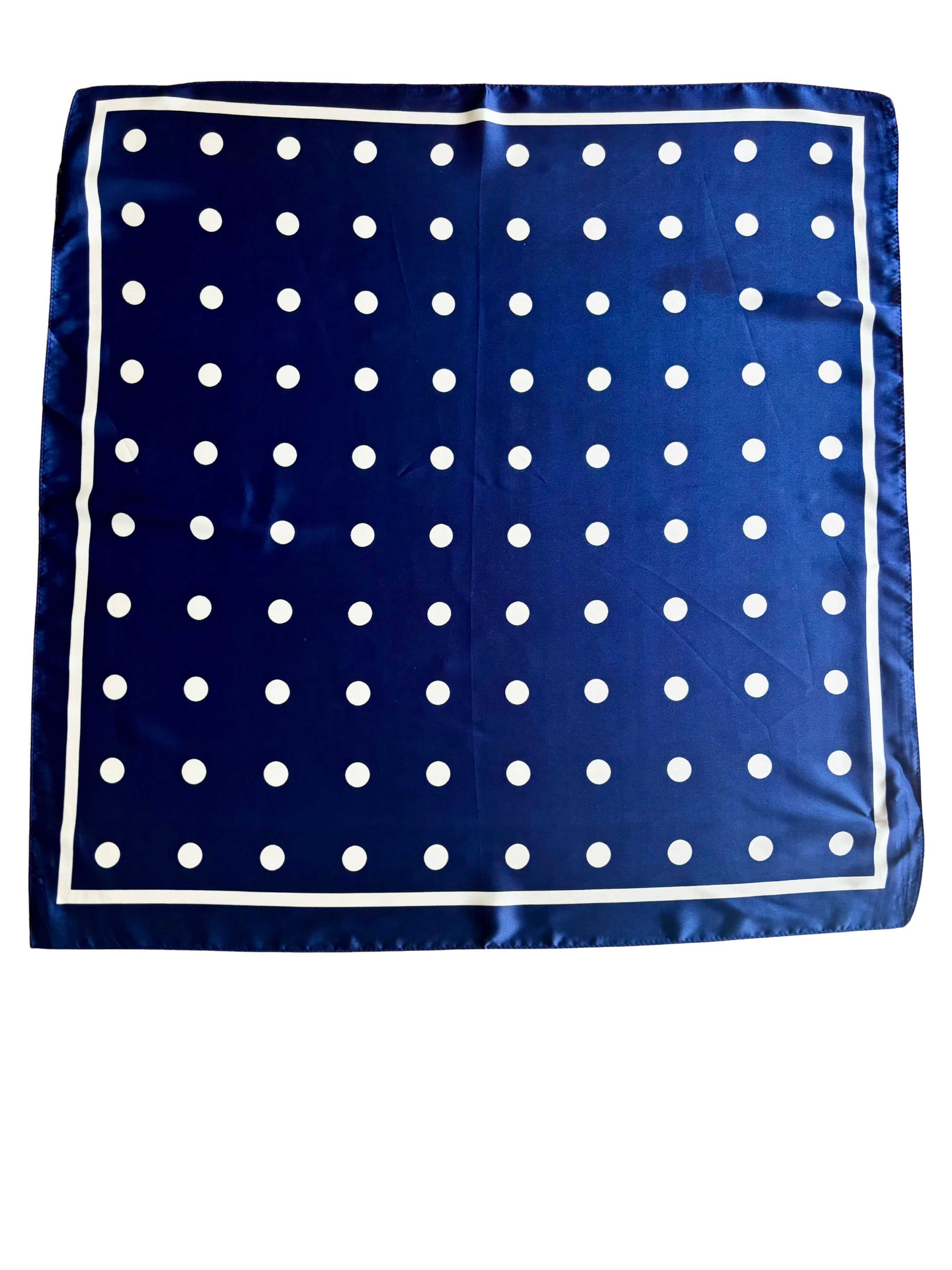 Foulard Concorde - bleu nuit et blanc