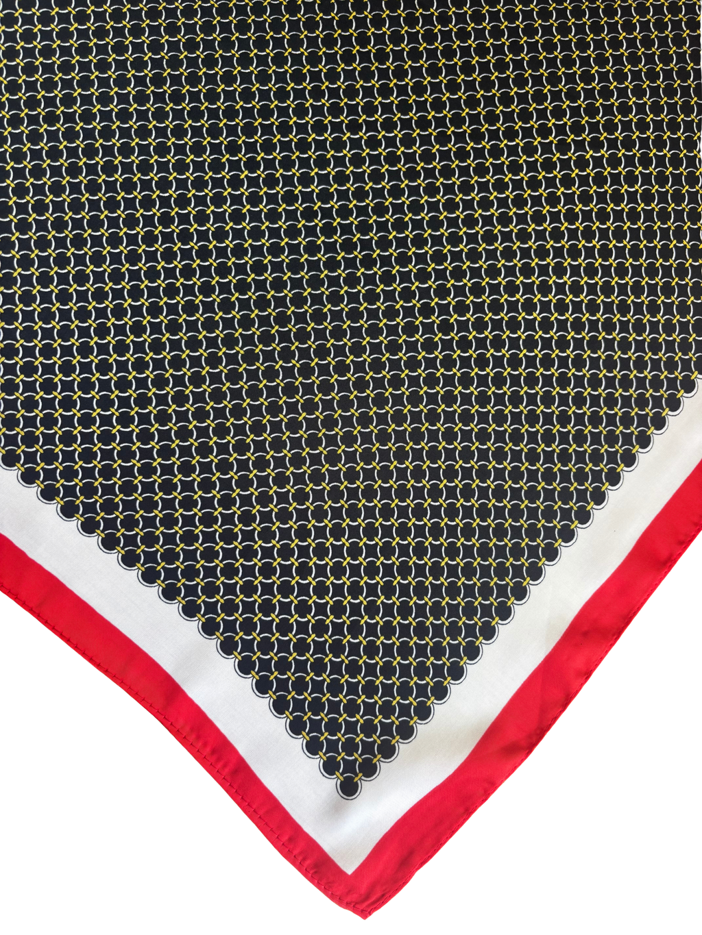 Foulard George V - Noir et rouge