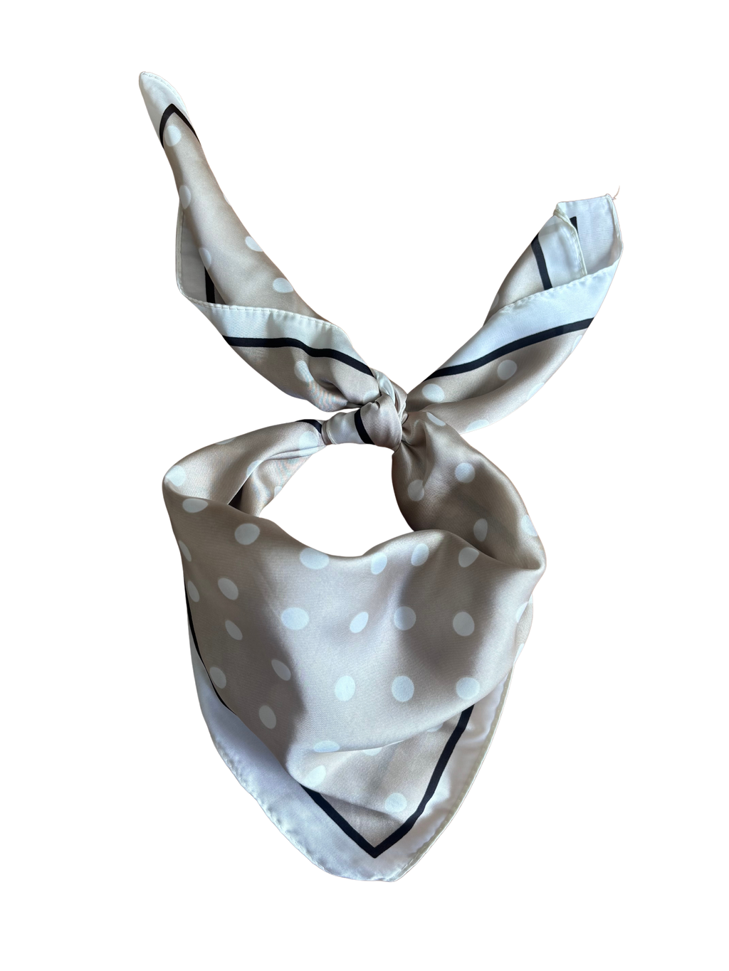 Foulard Rivoli - beige et blanc