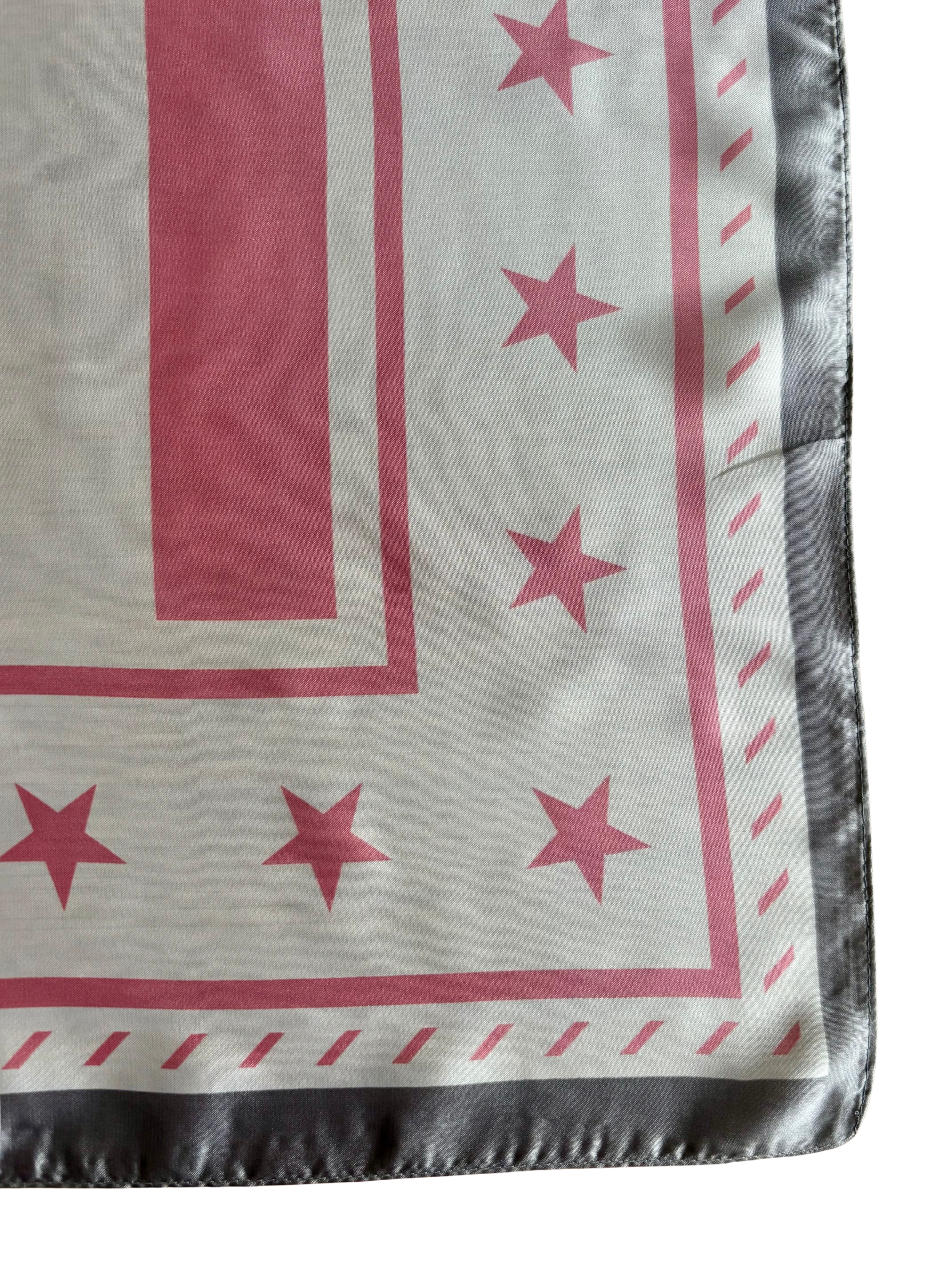 Foulard Renelagh - rose et gris