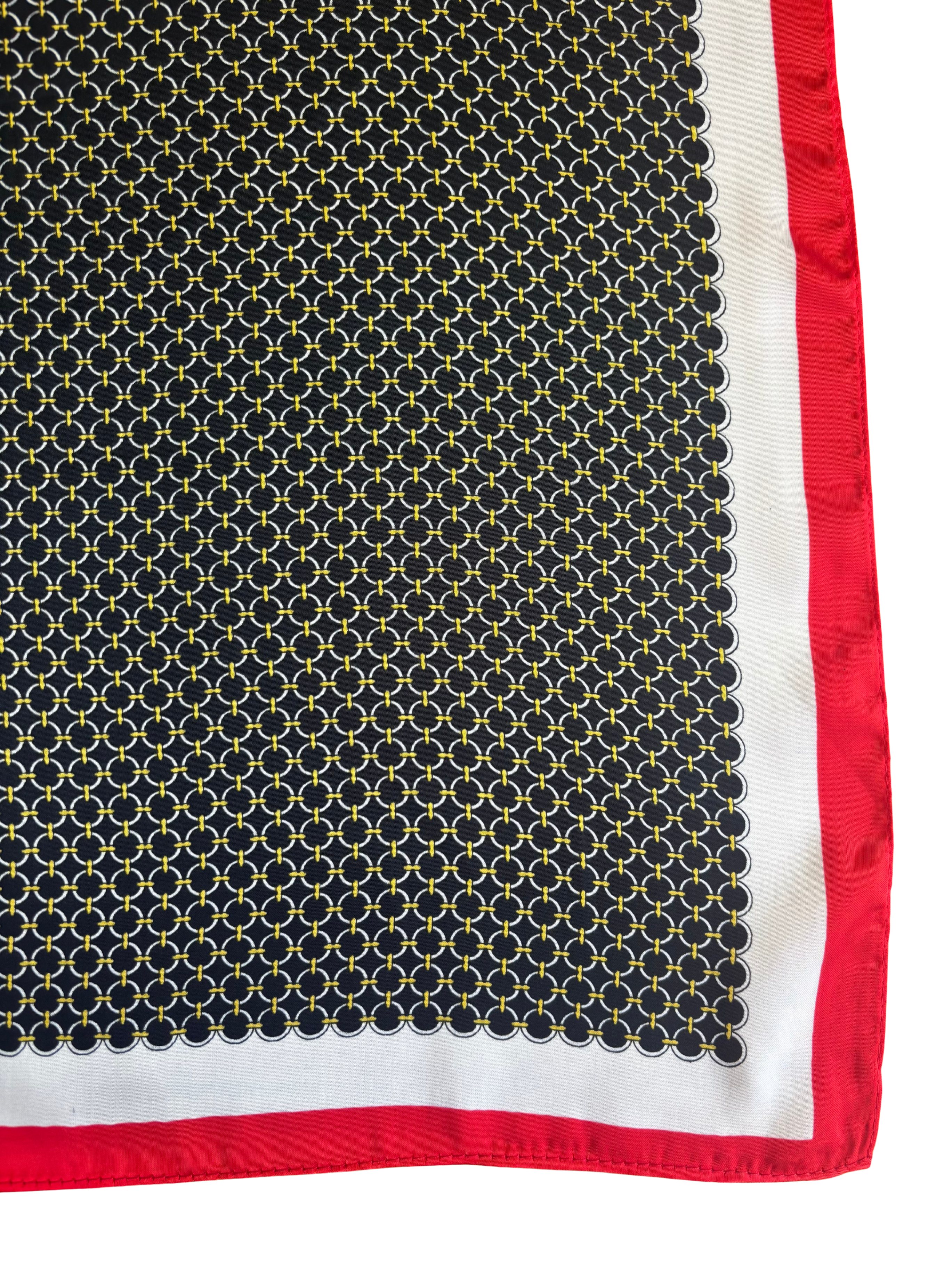 Foulard George V - Noir et rouge