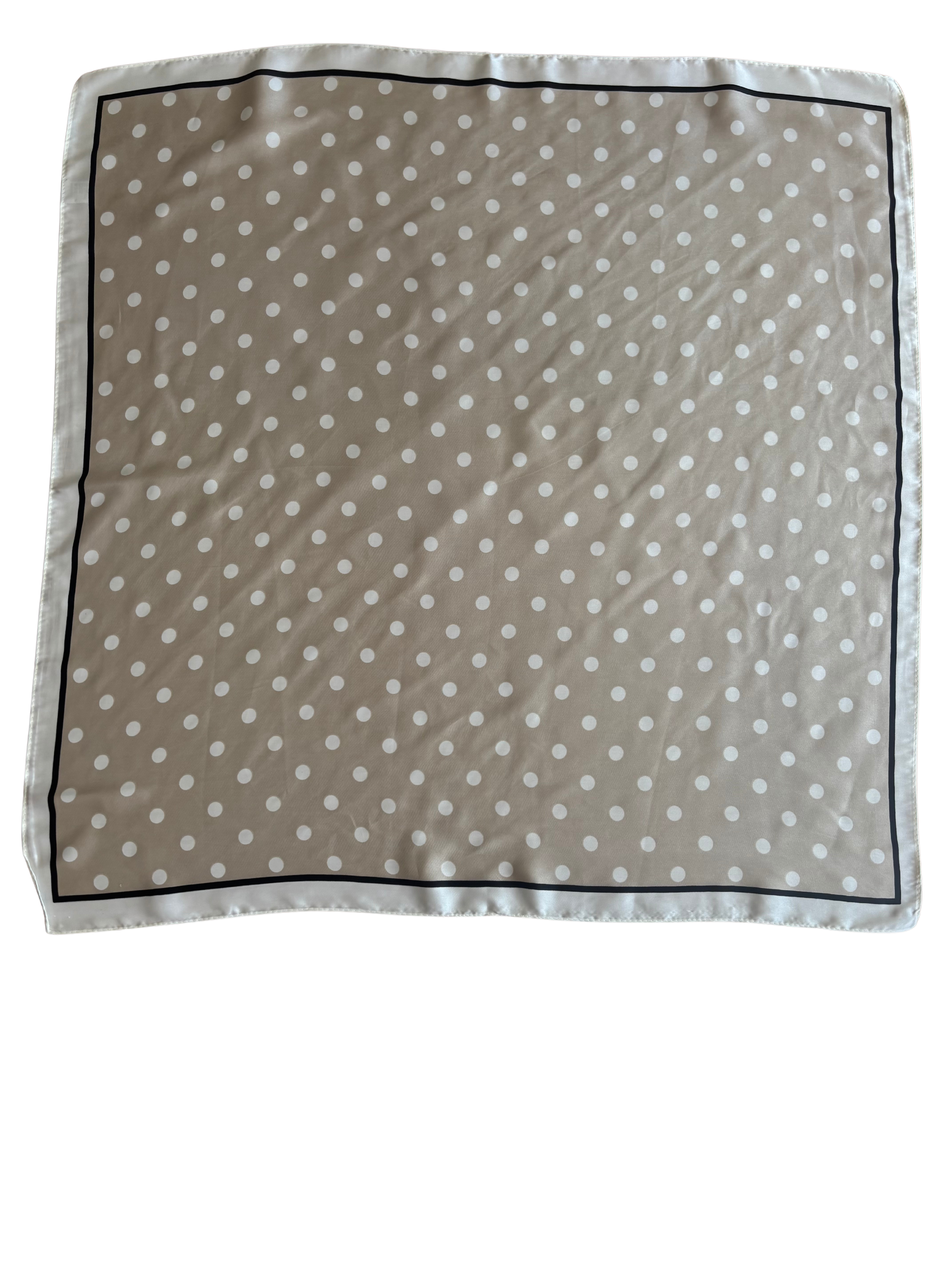Foulard Rivoli - beige et blanc