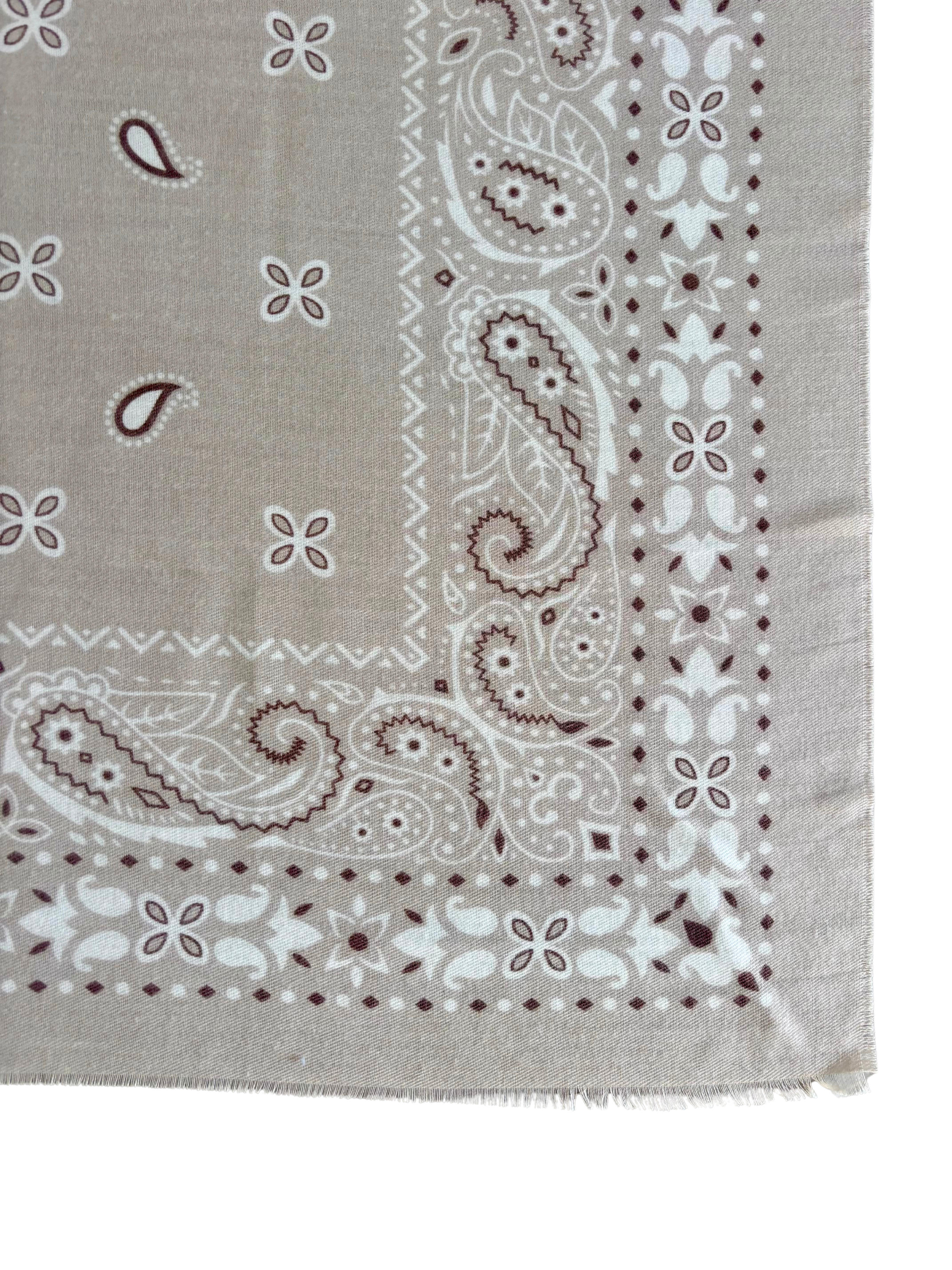 Bandana Cosy Beige / blanc