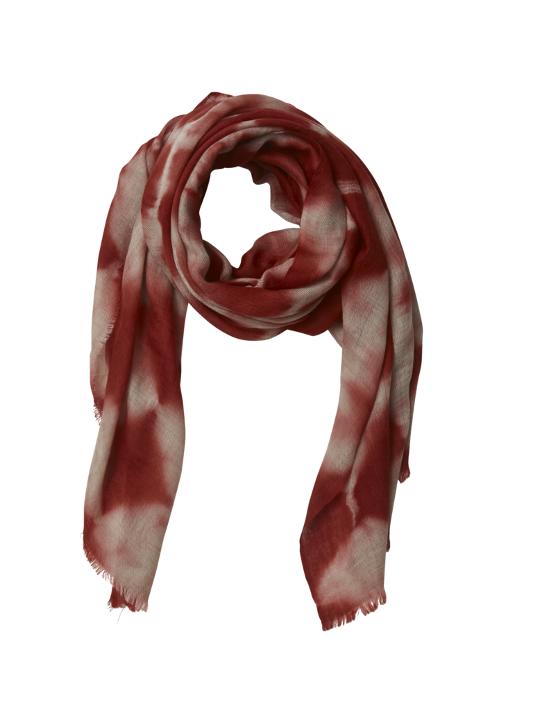 Echarpe Laine Bohemian Bordeaux