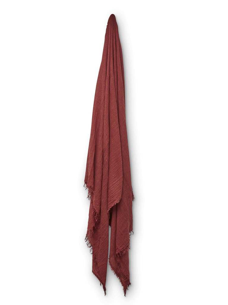 Echarpe Laine Saint-Gervais Bordeaux clair