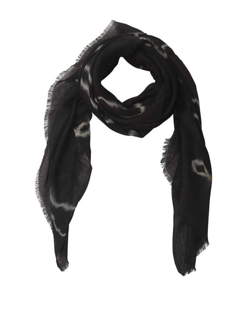 Echarpe Laine Bohemian Noir