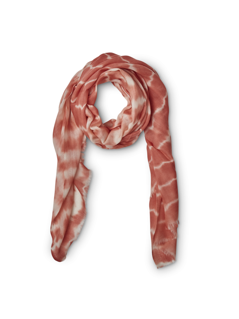 Echarpe Laine Bohemian Saumon
