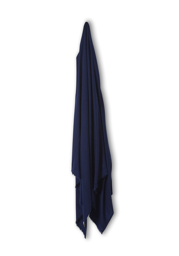 Echarpe Cachemire Grand Montets Marine