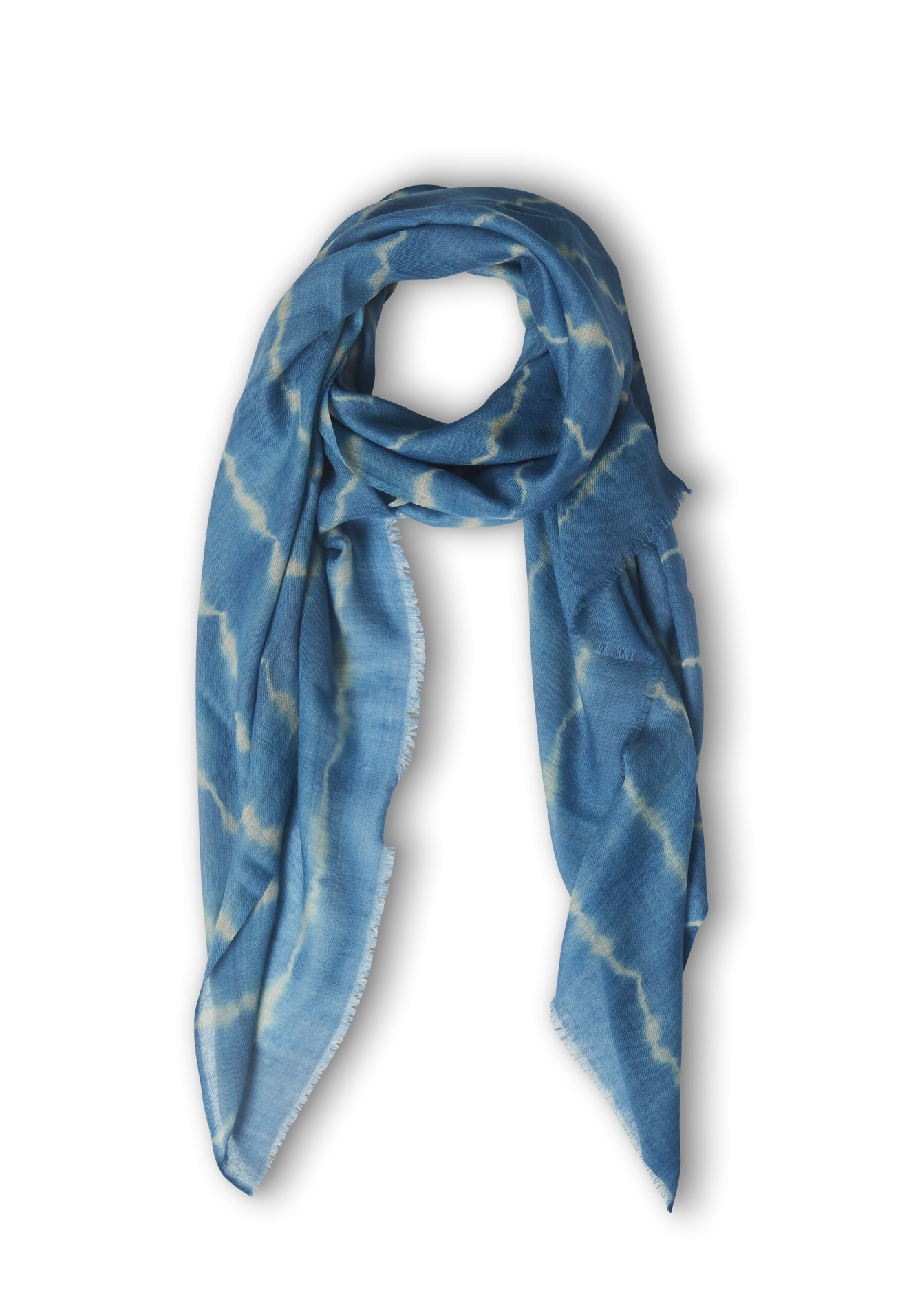 Echarpe Laine Bohemian Bleu